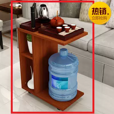 Rectangular plastic small coffee table with roller moving activities