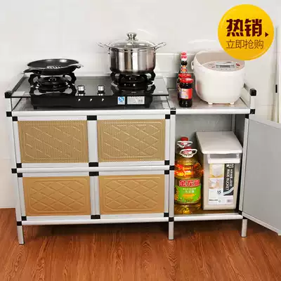Bowl cabinet household integral cabinet simple assembly economical kitchen storage cabinet Cabinet stainless steel stove counter gas stove