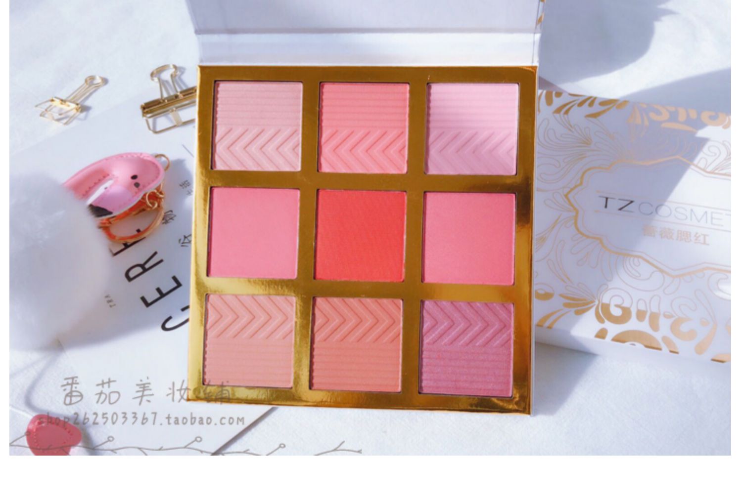 Rất tốt để xem bẻ khóa ~ b trạm blogger khuyên dùng phấn má hồng 9 màu + phấn mắt phổ màu phát triển màu phấn mắt - Blush / Cochineal má hồng bobbi brown
