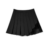 Белая летняя юбка в складку, небольшая дизайнерская мини-юбка, А-силуэт, тренд сезона