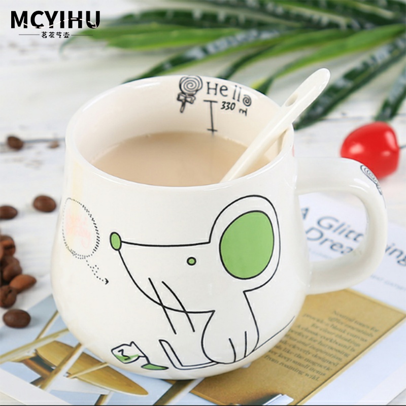 Adult water glasses Microwave Oven Bubble Milk Powder special children's milk heated with ml ceramic mug