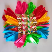 Kindergarten flower stick light equipment exercise childrens morning exercises dance props square dance lotus ring stick money pole flower stick eight bells