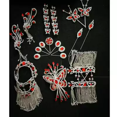 Drama Opera water drill face Yu Opera Baotou Peking Opera Top flower butterfly Tsing Yi pretty flower Dan colorful water drill face