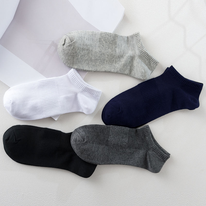 Vớ vớ Mens Summer Thin Breathable Lưới Thuyền Socks Shallow vô hình Silicone Chống Trượt Red Sox.