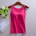 Cup t-shirt womens áo ngực dây đeo đồ lót sling vest áo ngực pad lót đáy áo yoga tập thể dục pad màu xám 