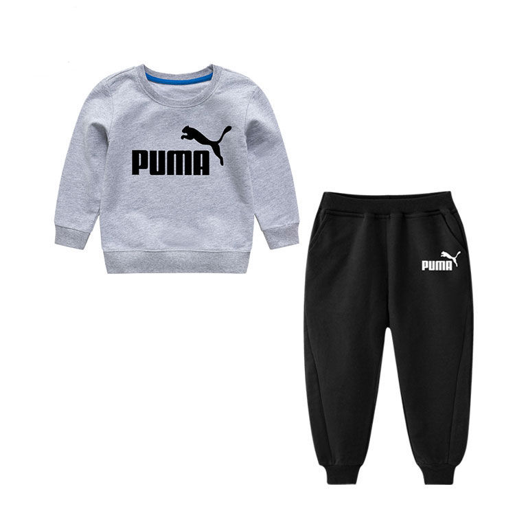 Mùa xuân của trẻ em và mùa thu Set Boys and Girls bông Guard bé Tide Sports Wear nhỏ và nhỏ trẻ em thể thao hai mảnh mùa thu