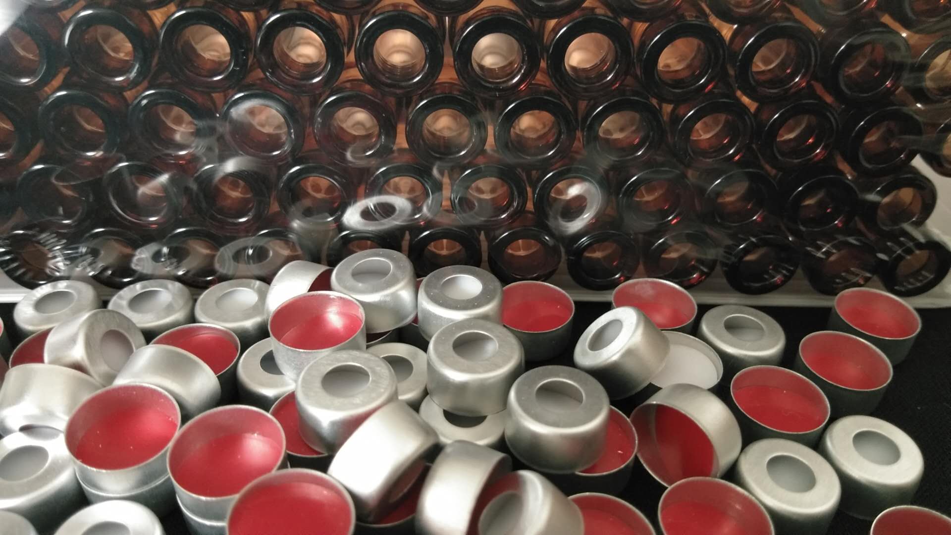 11mm钳口顶空色谱瓶 玻璃进样瓶 2ml透明 棕色玻璃样品瓶100只/盒
