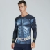 Người Sắt Người Nhện Đội Mỹ Avengers Thể Thao Co Giãn Cao Cơ Thể Dài Tay Mỏng Tập Thể Dục Quần Áo Thun Nam Áo phông dài