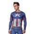 Người Sắt Người Nhện Đội Mỹ Avengers Thể Thao Co Giãn Cao Cơ Thể Dài Tay Mỏng Tập Thể Dục Quần Áo Thun Nam Áo phông dài