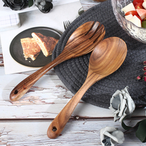 Clump Wood Japan Style Log Salad Fork Creative Salad Stirring Spoon Fork Syrited Wooden Spoon Wooden Fork Color Pull Spoon Fork Suit