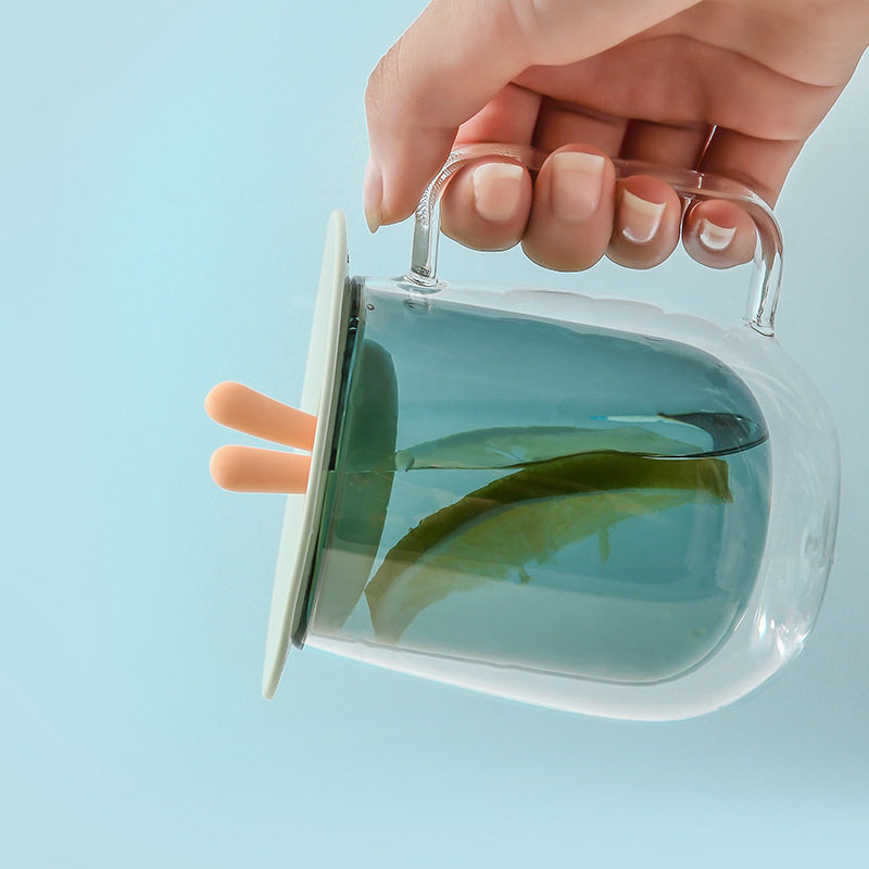 Cup cover Universal silica gel water cup lid fitting round universal tea cup lid mark glass ceramic cup lid dust-proof