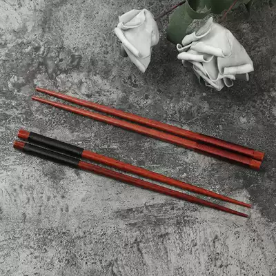 Home natural log chopsticks Japanese solid wood chopsticks winding wood pointed chopsticks wooden sushi chopsticks portable set