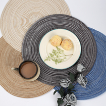 Day Style Handmade HEMP ROUND DINING MAT WATERPROOF ANTI-OIL NORDIC THERMAL INSULATION PAD ANTI-BURN CUSHION ANTI-SLIP BOWL TRAY CUSHION TABLE MAT