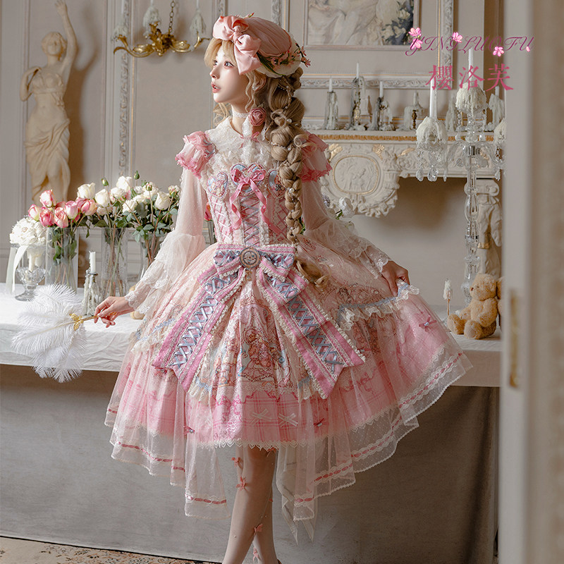 💖 樱洛芙JSK裙,玩偶幻想匣,开启可爱甜美之旅💖-lolita洛丽塔连衣裙-淘宝好物网