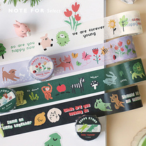 Letter lovers and paper tape Crazy Party Korean ins cute hand account decoration cartoon collage tape