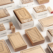 NOTE FOR BASIC HAND ACCOUNT LIFE SEAL DATE JAPANESE MILK TEA PUNCH CARD NET RED FUNCTION SET STATIONERY