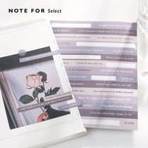 Letter lovers decorative stickersown book fragrance ins Net Red text copywriting hand account collage material stickers