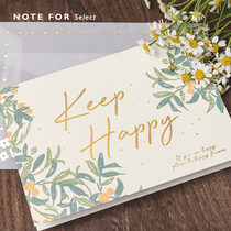 Li Yan Society hot stamping greeting card like a flower in the wild literary picture decoration Gift Birthday blessing gilding greeting card