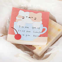 NOTE FOR NOTE book soft soft small square salt series record small book decoration hand account collage NOTE paper