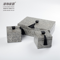 New Chinese style modern model house Vietnamese eggshell veneer storage box hotel living room coffee table bookcase cloakroom