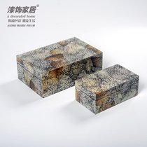 Light luxury sales office hotel home decoration model room living room coffee table bedroom cloakroom lacquer box storage box