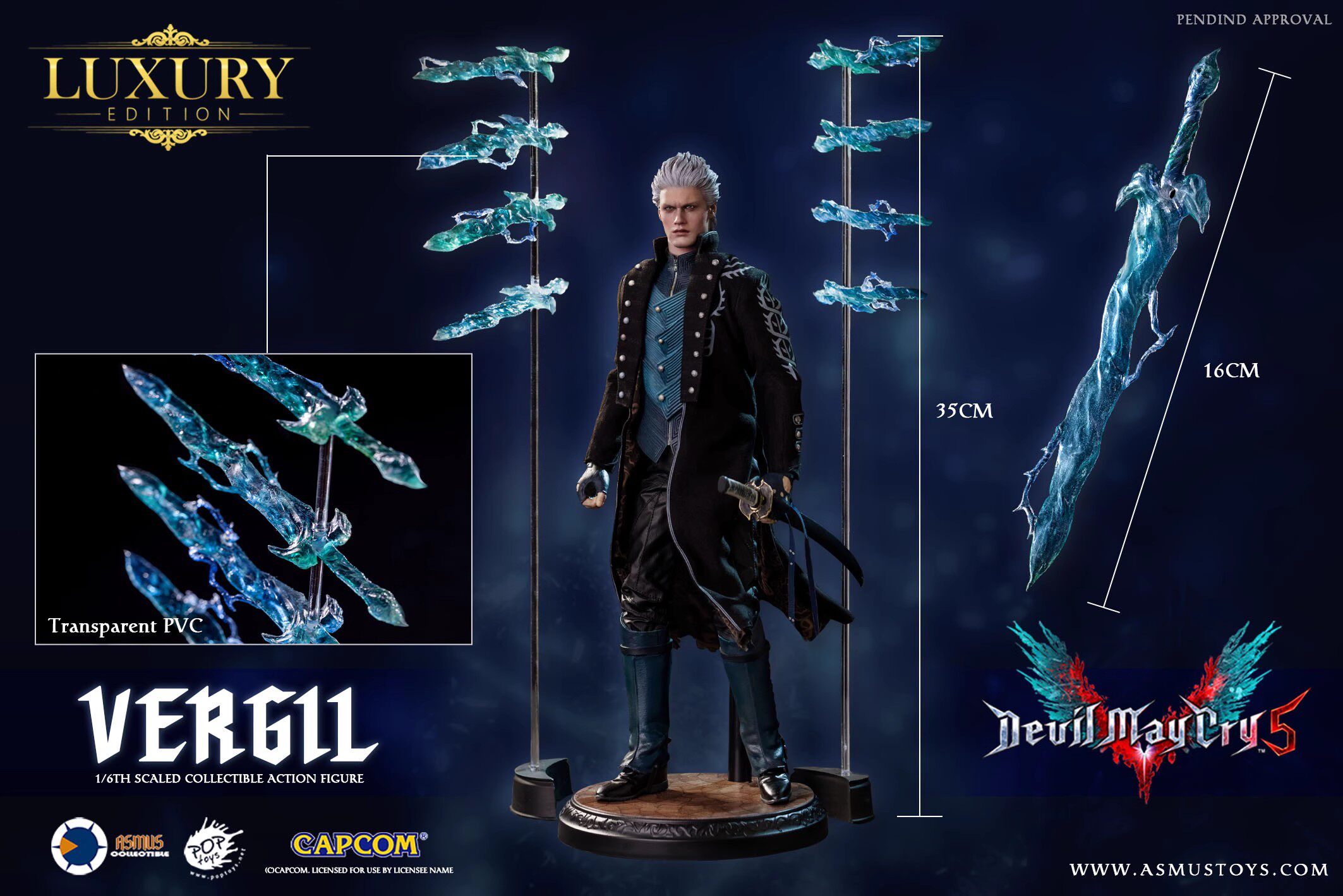 ASMUS TOYS 1/6 バージル DX.Ver 再販版 DMC500LUX Asmus Toys DMC500LUX 1/6 The Devil May Cry 5 Virgil Vergil Deluxe
