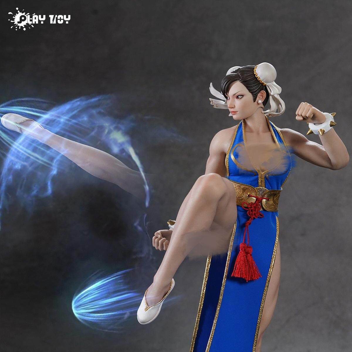 PLAY TOY P023 格斗女神春丽2.0 1/6包胶可动人偶：你的收藏新宠，绝美