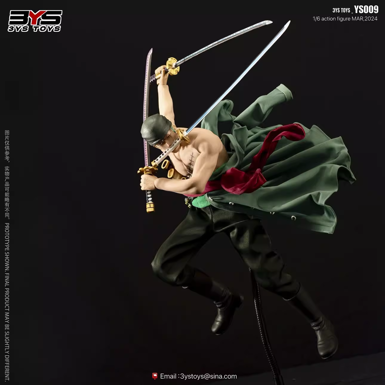 【初版】ONE PIECE 1〜6 3YS Studio ONE PIECE Roronoa Zoro 1/6 Action Figure Collection In