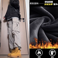 Зеленый хаки плюс бархат [большой карман] (одинаковый стиль для мужчин и женщин)