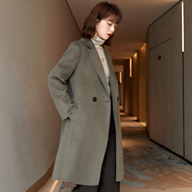 FENPERATE Inron Wind wool dresses 2022 Winter new temperament 100 hitch a long fur coat