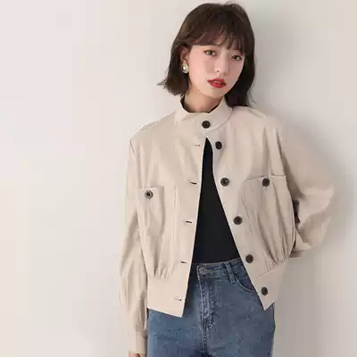 Tide new height 2021 New jacket autumn and winter Joker neck loose short casual women's coat women