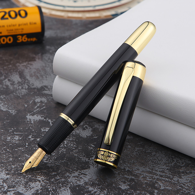hero hero beauty work pen 9018 official adult bend nib practice calligraphy brush hand-painted art signature pen elbow pen custom logo free lettering