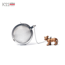 K11ArtStore 01LIV 304 stainless steel chain tea leak tea separator tea filter creative gift