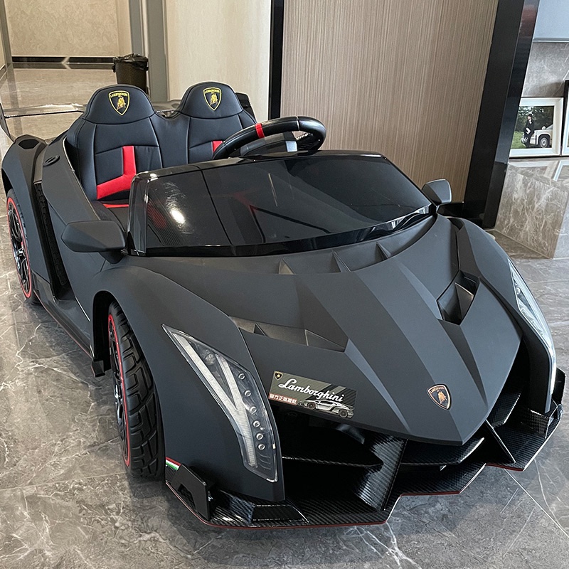 Two-Seater Lamborghini Children's Electric Car, Baby Toy Car, Four-Wheel Ride-On Vehicle for Boys and Girls, Remote Control Kids' Sports Car