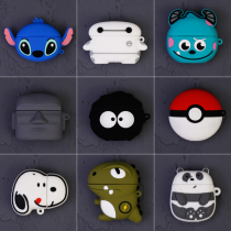Pikachu airpods protective cover wireless earphone cover for airpods2 protective case silicone female tide