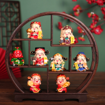Five-way God of Wealth ornaments living room new home gifts moving new home shop opening gifts practical