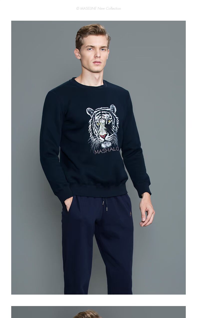 Martha rồng pyjama áo đơn nam hổ phục vụ nhà bình thường ngọn có thể mặc bên ngoài quần áo nhà 2017 mới do ngu