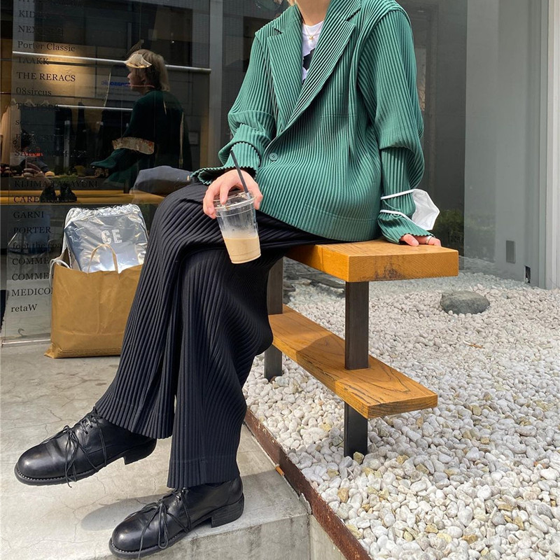 Autumn Japanese Sanju Life Pleated Pants JF150 Day niche design hanging loose meat Harlan trousers