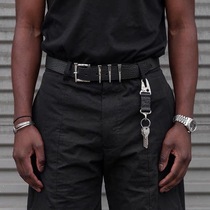 Minor MarcelEverette cowhide key chain function wind dark pioneer men's and women's belt accessories