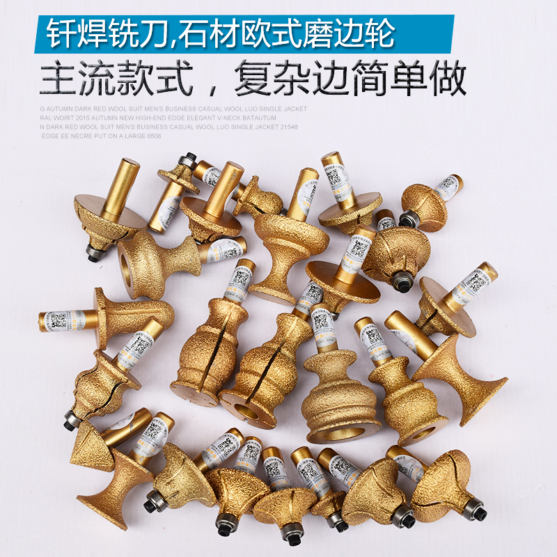 Gold Practitioner Brazed Diamond Grinding Head Stone Milling Cutter Goose Pebble Grinding Edge Wheel Angle Mill Cloud Stone Sheet