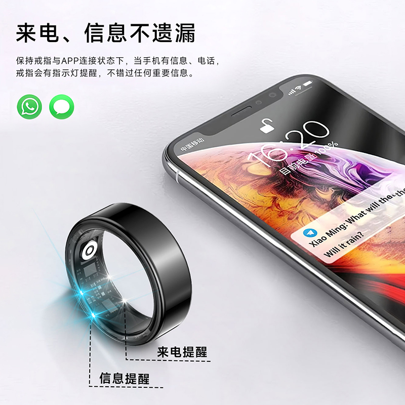 Serrance Heart Rate Blood Oxygen Sleep Running Exercise Monitoring Gesture Control Smart Ring Serrance Heart Rate Blood Oxygen Sleep Running Exercise Monitoring Gesture Control Smart Ring