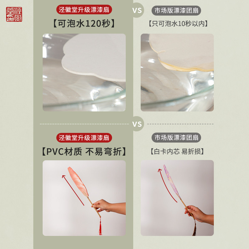 漆扇DIY材料包如何挑选？2026摆摊必备非遗大漆空白手工漂漆扇攻略-扇子-淘宝百科网
