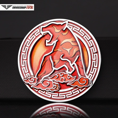 Металлическая модифицированная наклейка, коллекция 2022, тигр