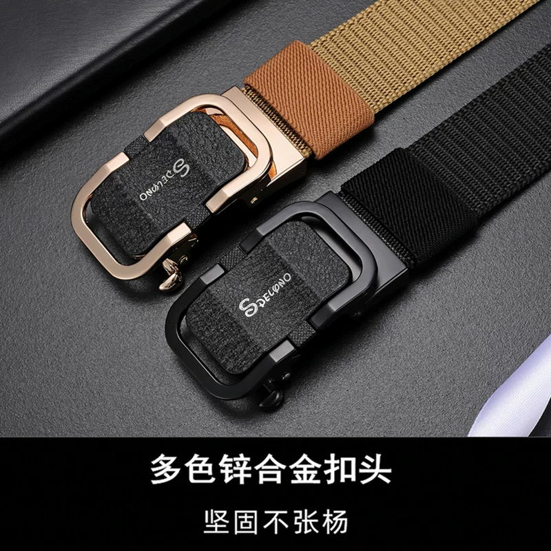 Men's cloth belt, universal trend buckle for students, Korean style