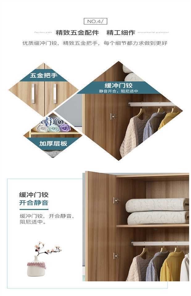 2018 mới góc chống ẩm tủ phòng căn hộ đơn căn hộ nhỏ nội thất tủ quần áo kinh tế cloakroom tiền sảnh - Buồng tủ âm tường phòng ngủ