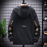 Весенняя мужская трендовая осенняя куртка для отдыха с капюшоном, оверсайз, большой размер