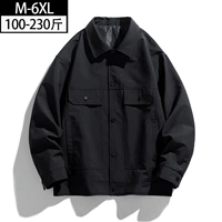 Осенняя трендовая мужская куртка для отдыха, большой размер, свободный крой