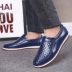 Giày thời trang mới đi mưa nam dành cho người lớn ngắn ống cao su ngoài trời không thấm nước giày nhựa đi mưa nam Rainshoes