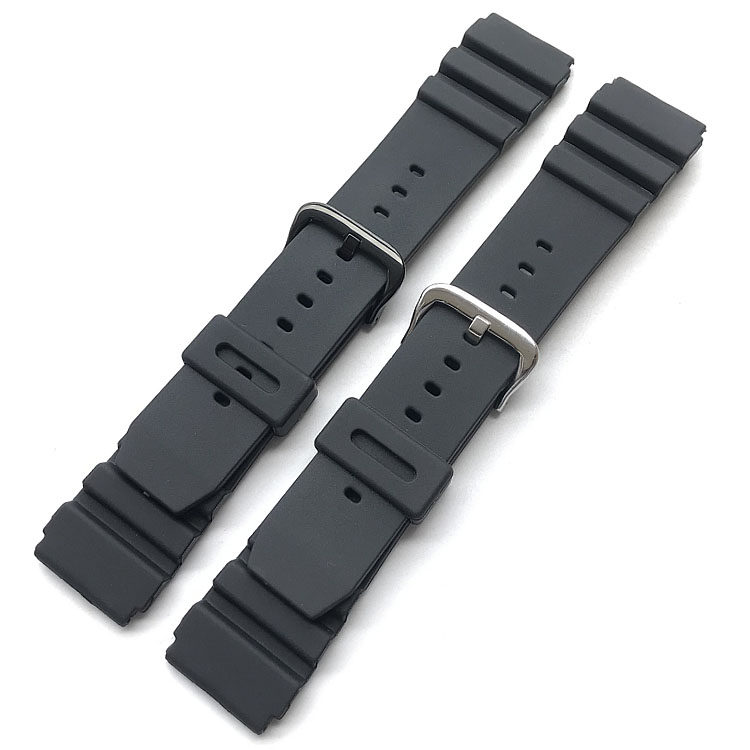 Für Casio Swordfish MDV-106 107 MTP-VD01 Gummi-Uhrenarmband 22 mm wasserdichtes, schweißfestes Silikon-Uhrenzubehör für Herren – Detail 9