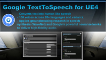 Google TextToSpeech Google Text-to-voice plug-in Unreal illusory UE4 25